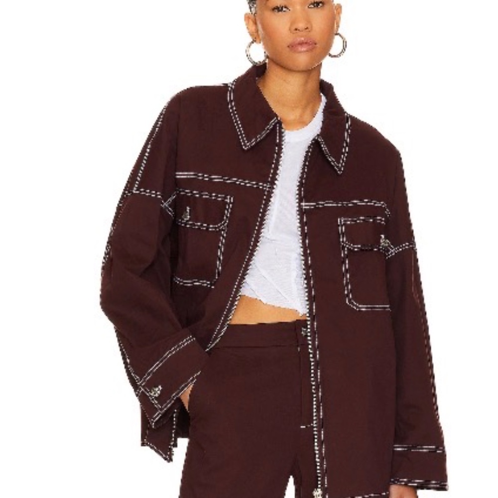 By.DYLN Vaeda Plum Jacket - Picture 4 of 4